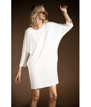 Knee-length batwing sleeve pocket dress. Coemi-lingerie