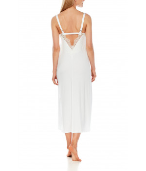 Mid-calf sleeveless nightdress with reinforced strap - Coemi-Lingeries
