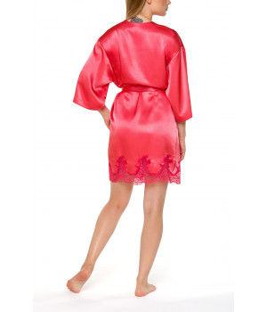 Kimono aus Satin in Oberschenkellänge mit ¾-Ärmeln - Coemi-lingerie