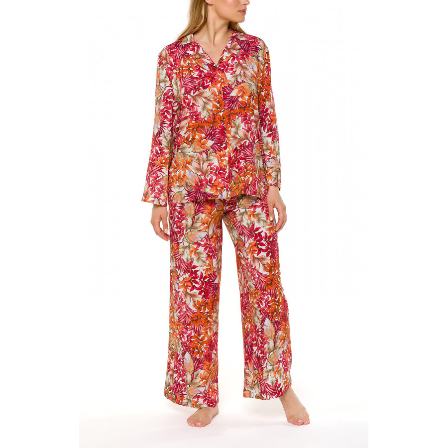 Ensemble pyjama 2 pièces top chemise et pantalon long et ample - Coemi-lingerie