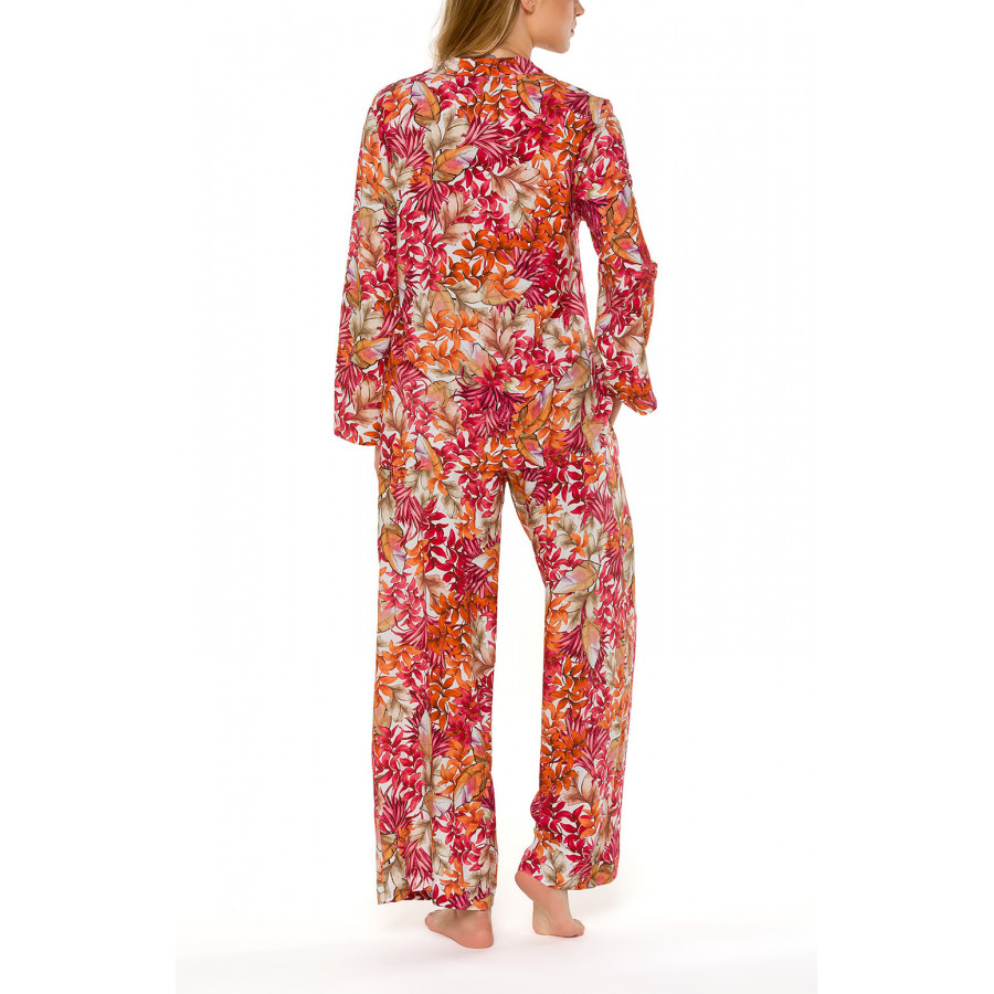 Zweiteiliger Pyjama mit Hemdoberteil und langer, weiter Hose- Coemi-lingerie