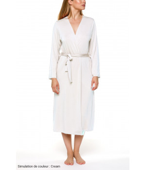 Classic, long, fitted dressing gowns with long sleeves Different colours - Coemi-lingerie