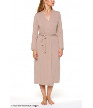 Classic, long, fitted dressing gowns with long sleeves Different colours - Coemi-lingerie