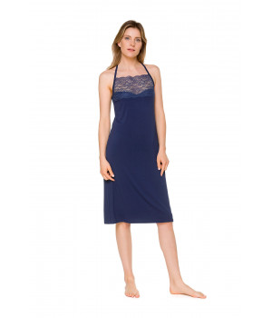 Sleeveless nightdress with a low neck and pretty back in a choice of two lengths - Coemi-lingerie