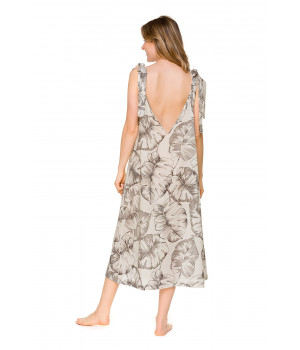 Chemise de nuit / robe d'intérieur longues en coton voile léger et aérien - Coemi-lingerie