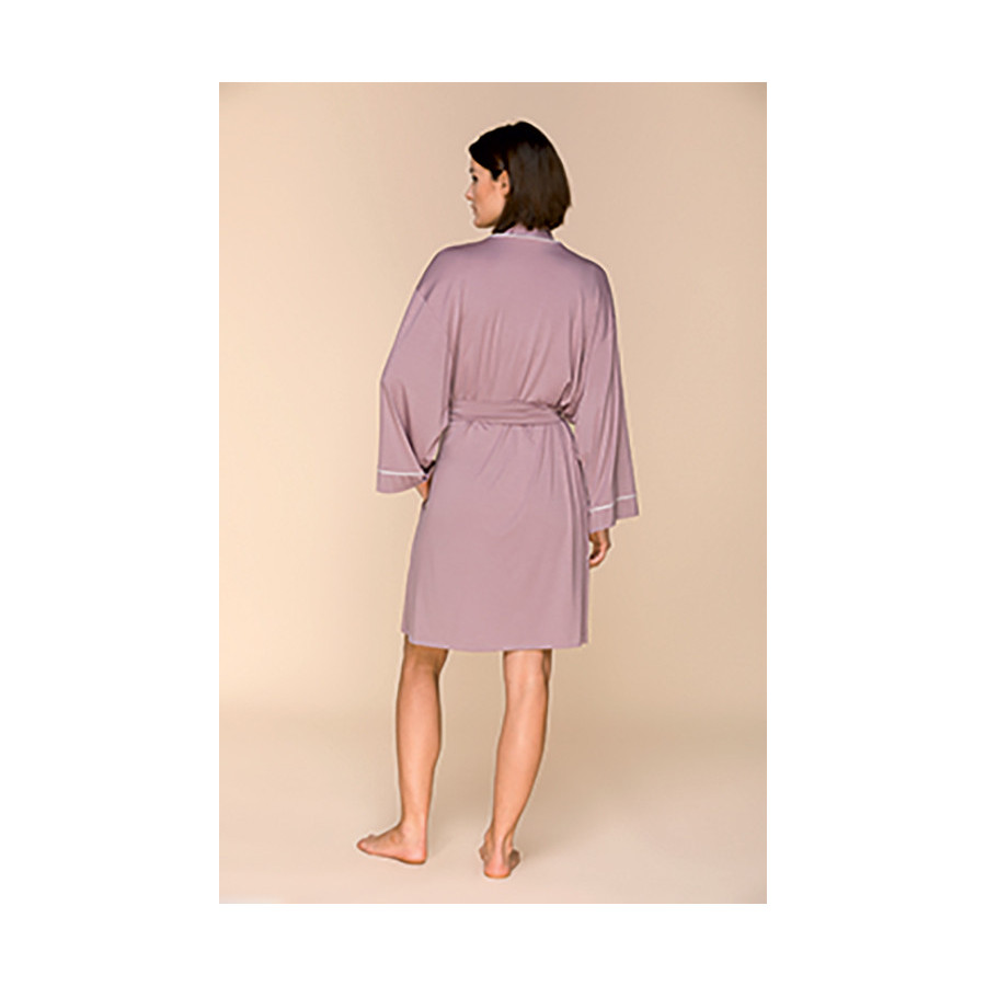 Halblanger fließender, weicher Kimono aus Micromodal mit langen Fledermausärmeln - Coemi-lingerie